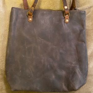 Leather handbag Tote